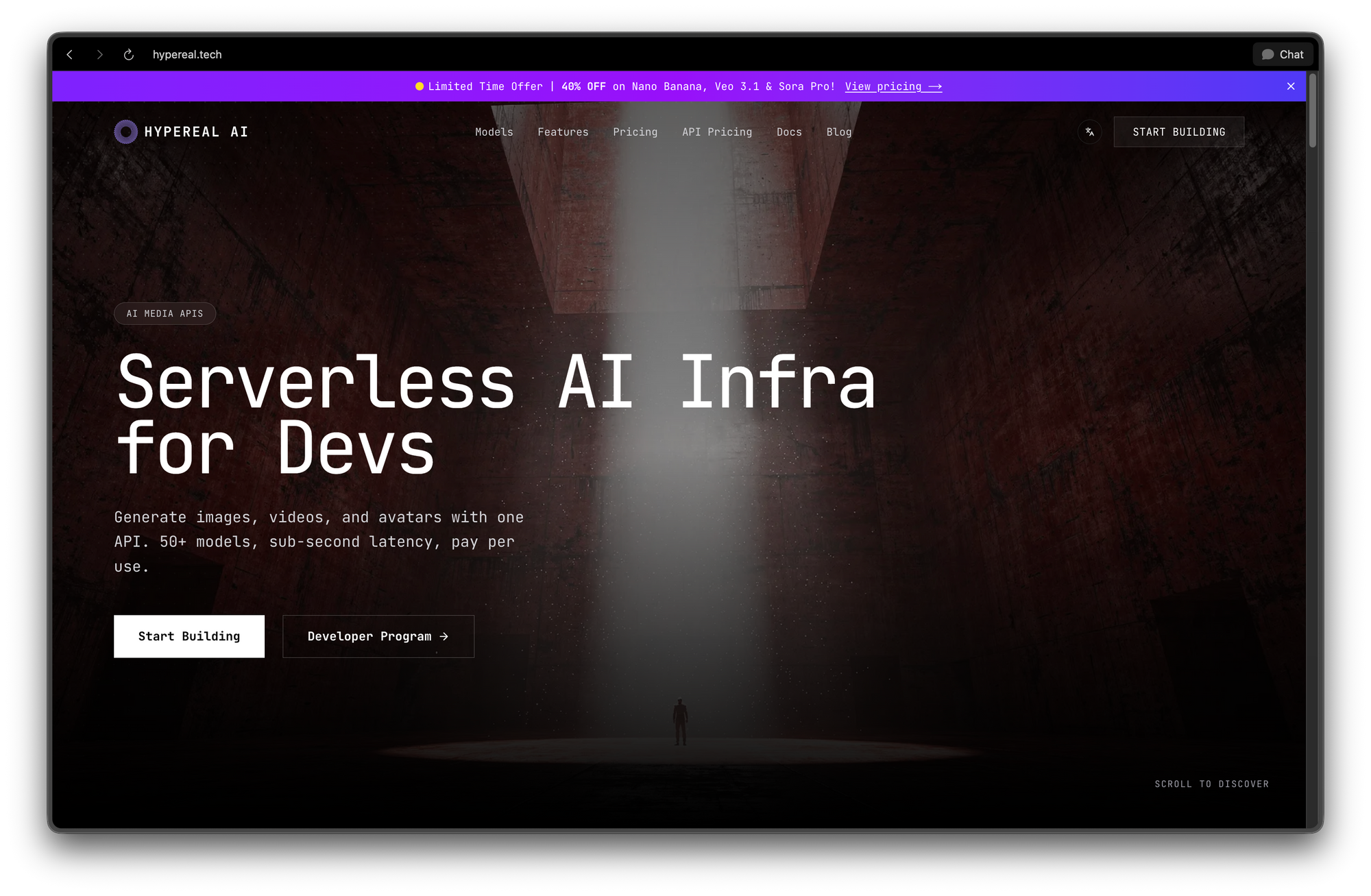Hypereal Main page