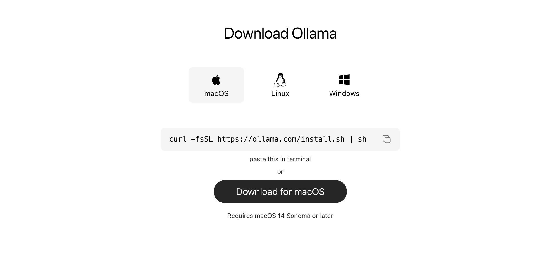 Download Ollama