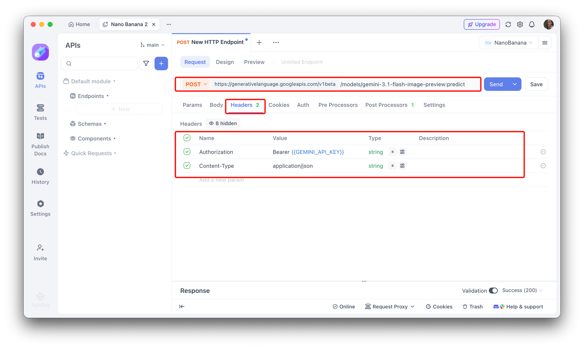Creating API Requests in Apidog
