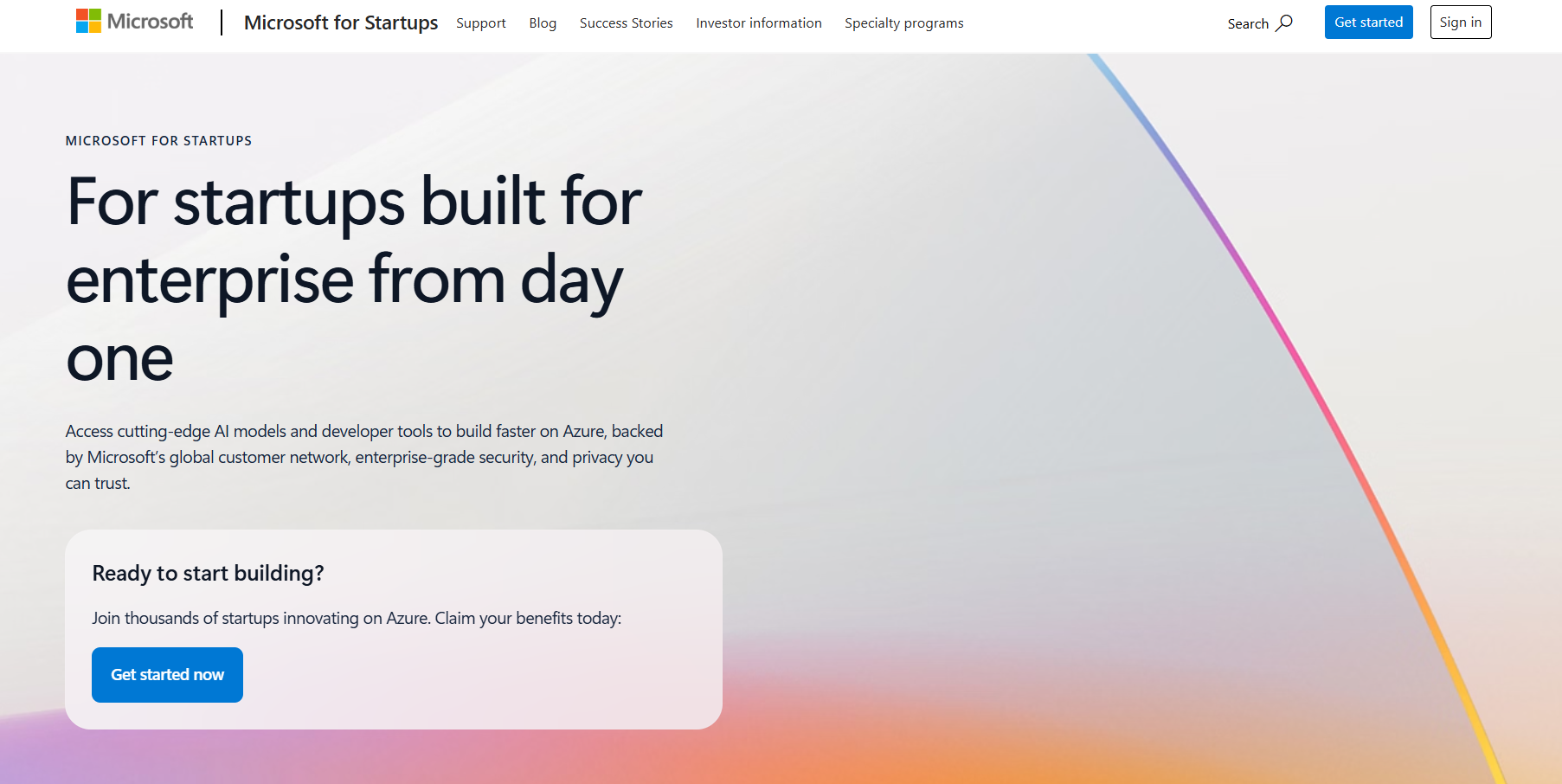 Microsoft for Startups Founders Hub