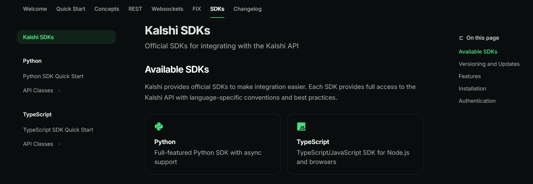 SDK Kalshi