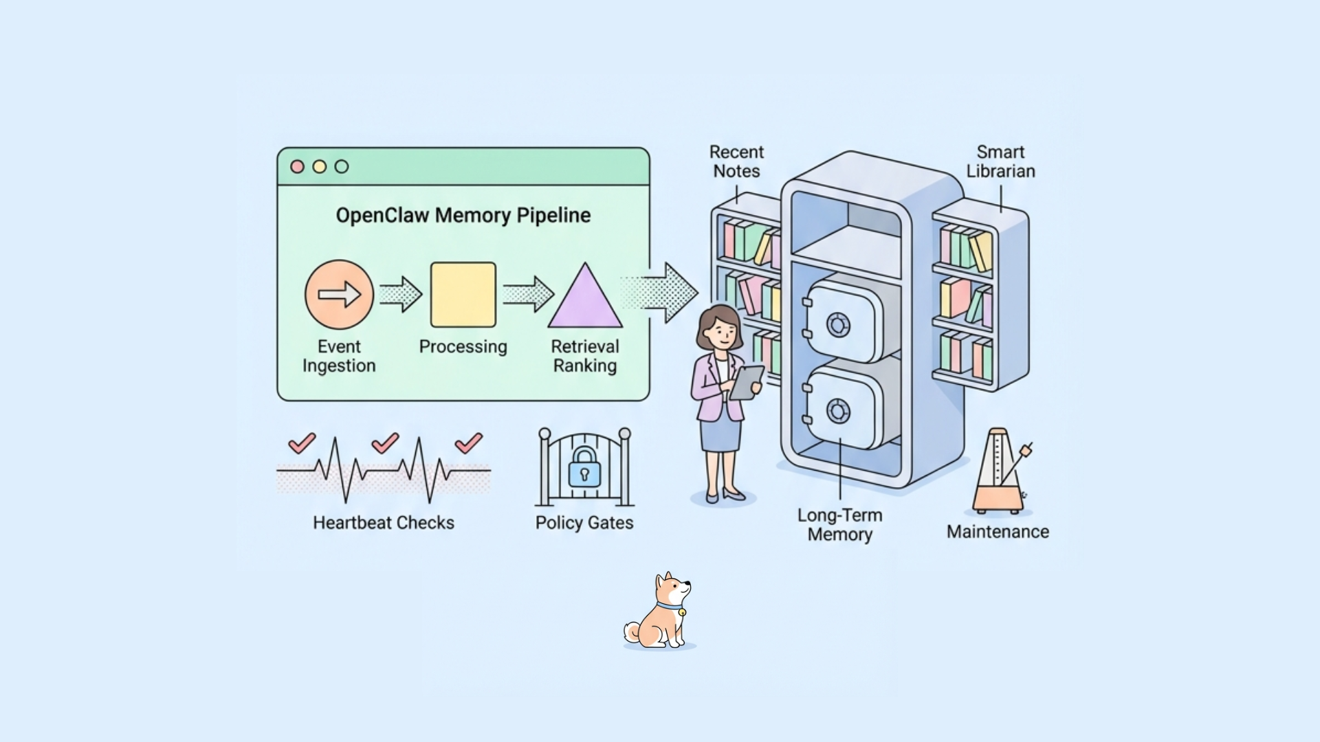 How does OpenClaw (Moltbot/Clawdbot) persistent memory work?