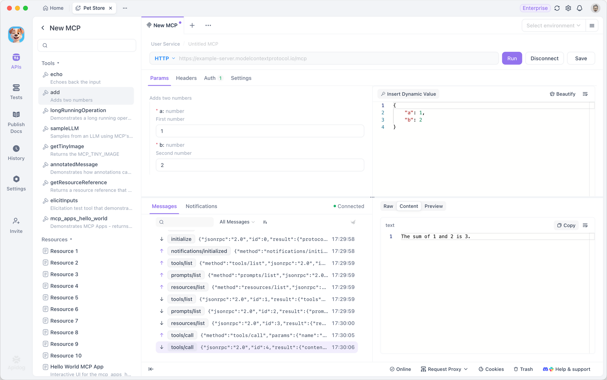 MCP Client visual debugger