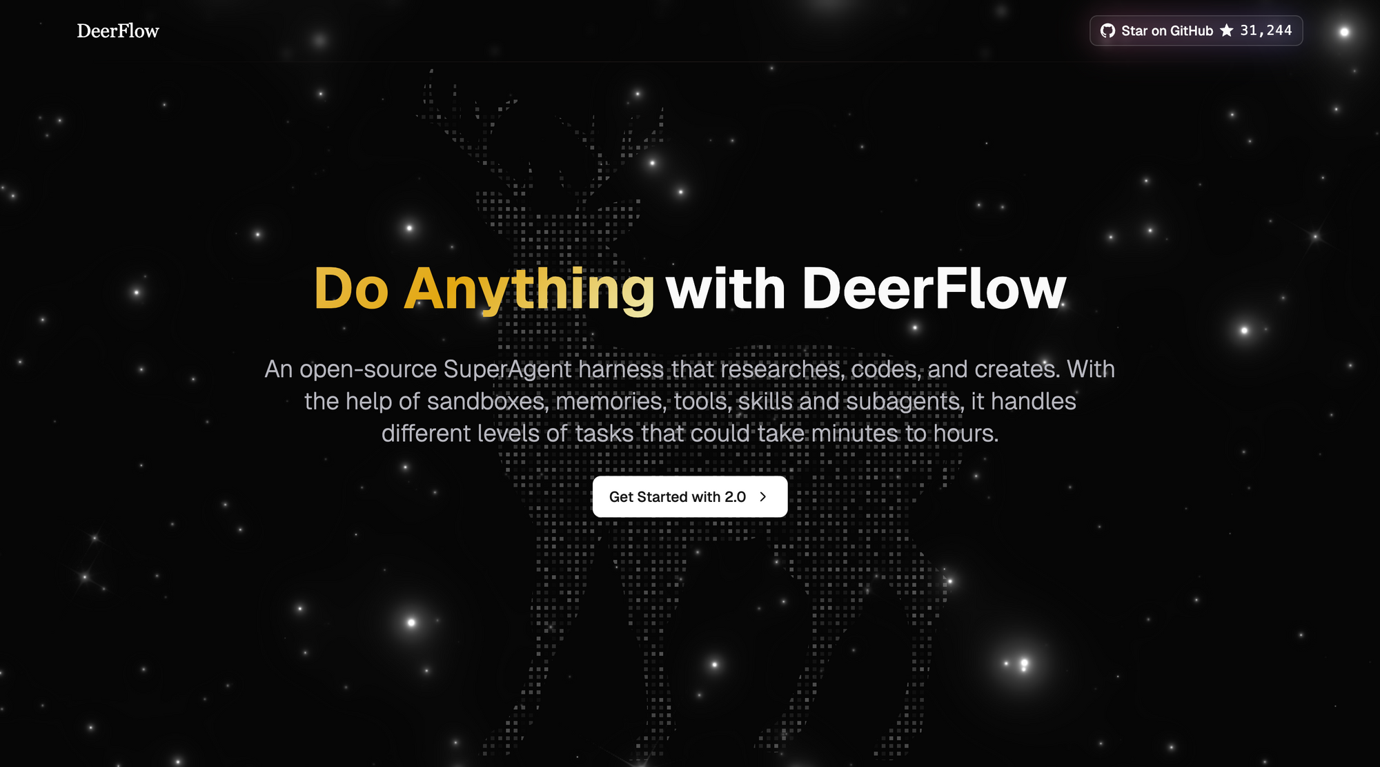 O DeerFlow 2.0 apresenta uma reescrita completa da base de código para um agente mais modular e robusto.