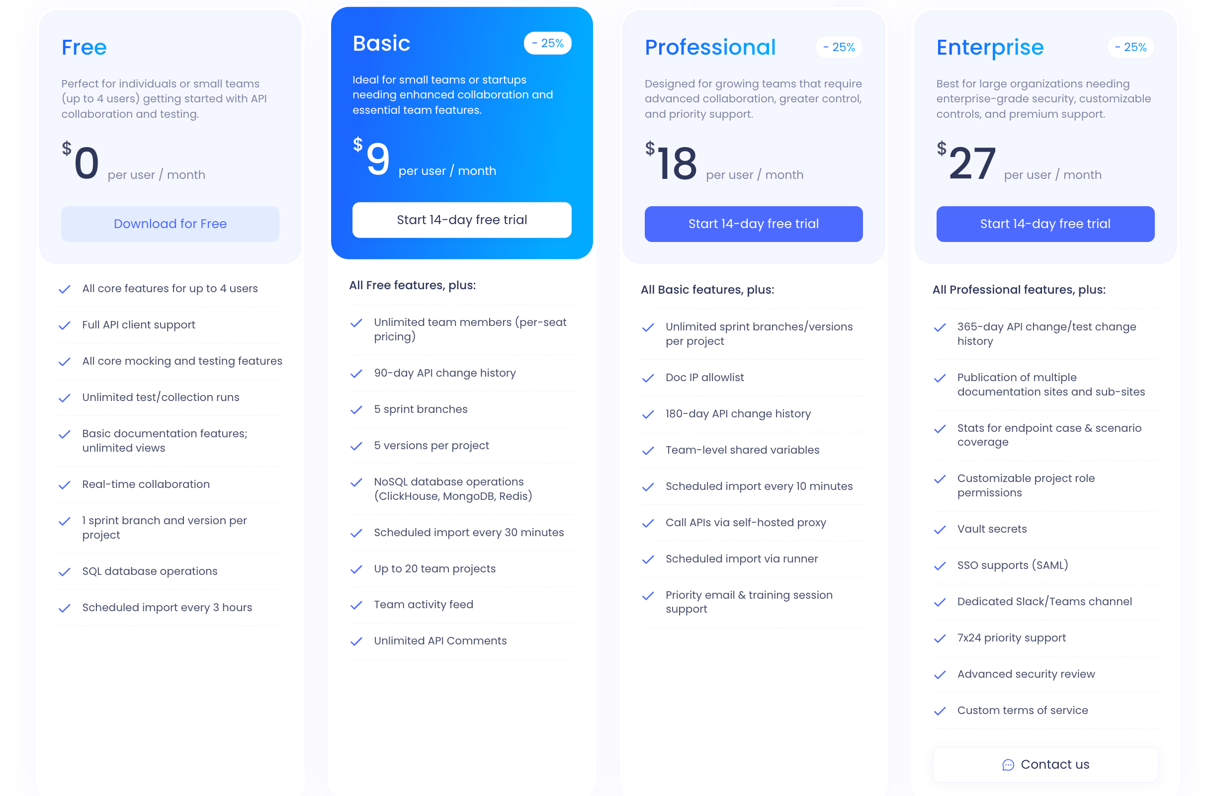 Apidog Pricing