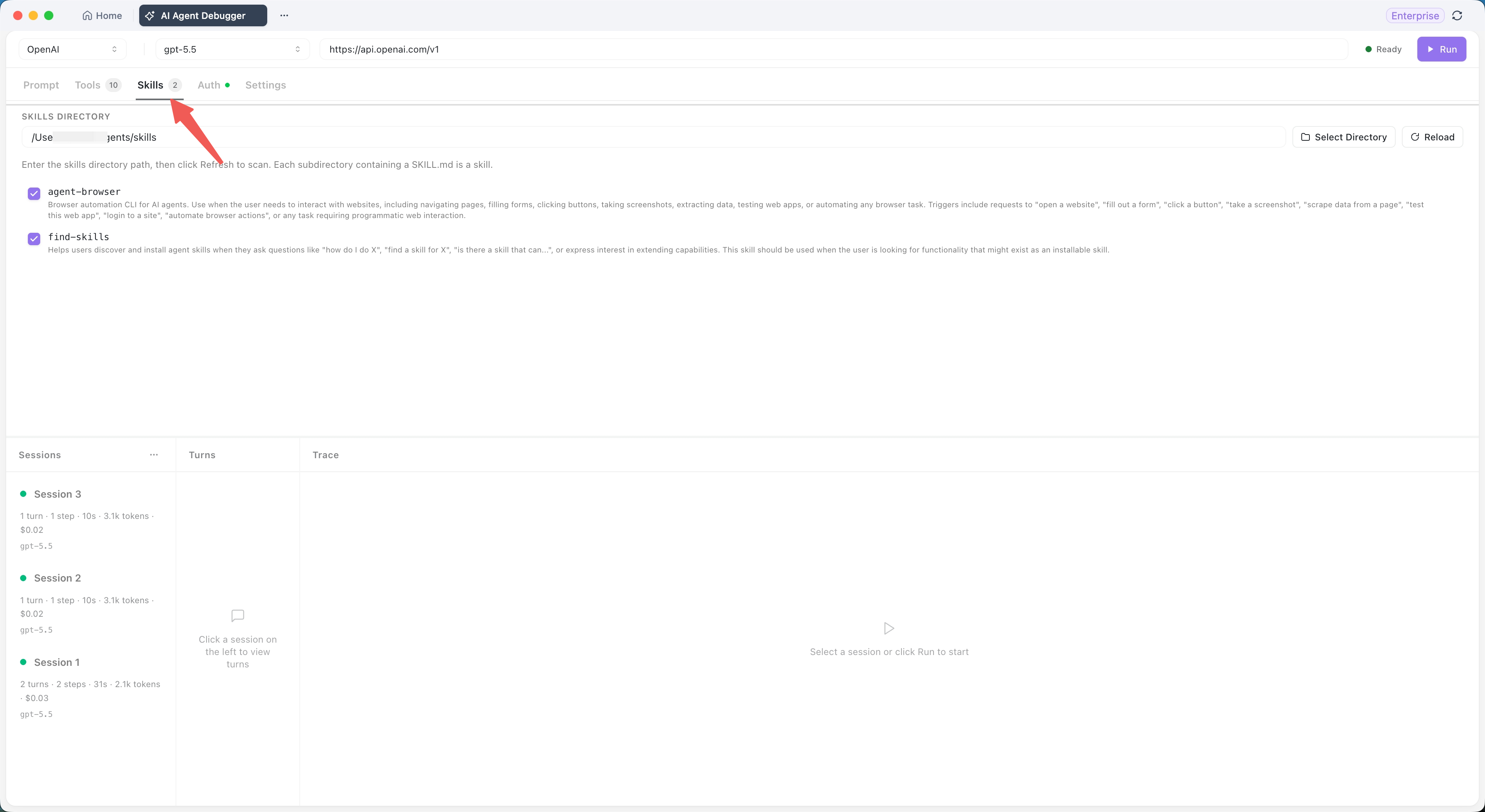 Debugging AI Skills using Apidog