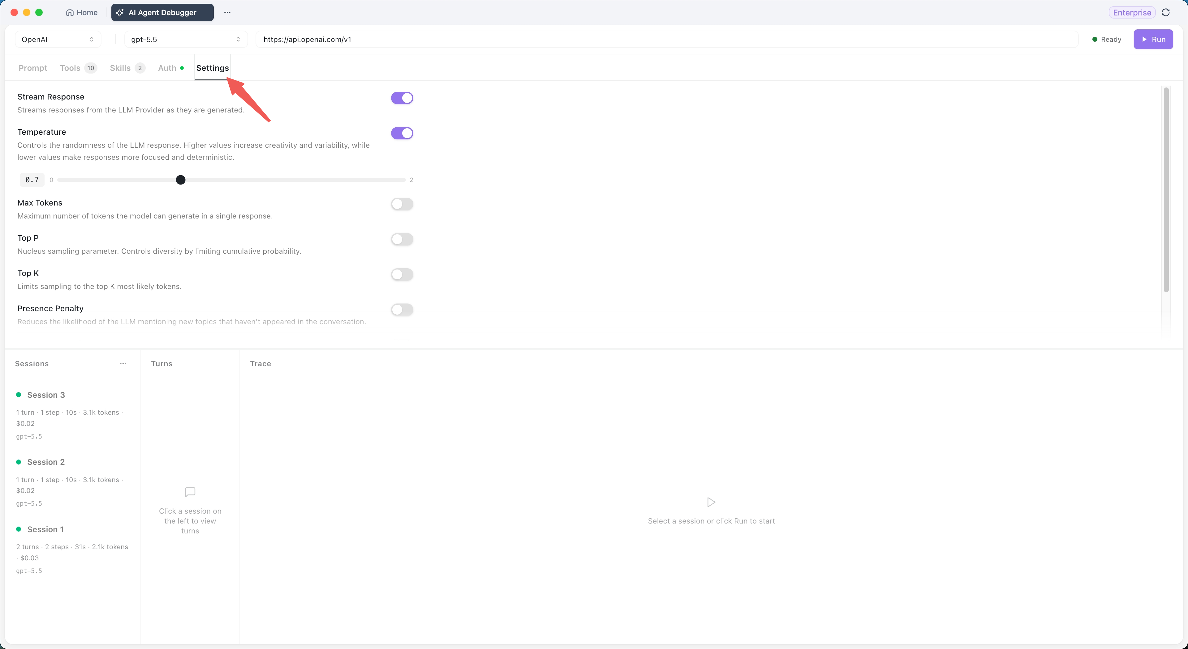 Configure Authentication and Model Parameters in Apidog