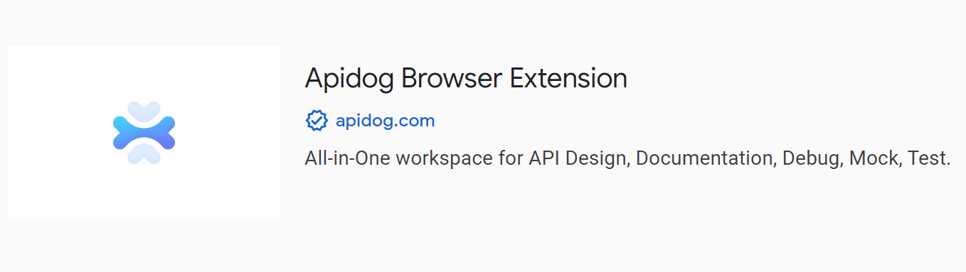 Apidog Google Chrome extension