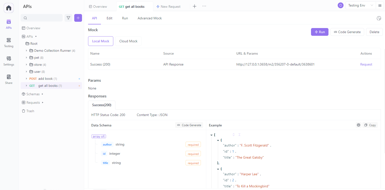 Automatizar o Mocking de API