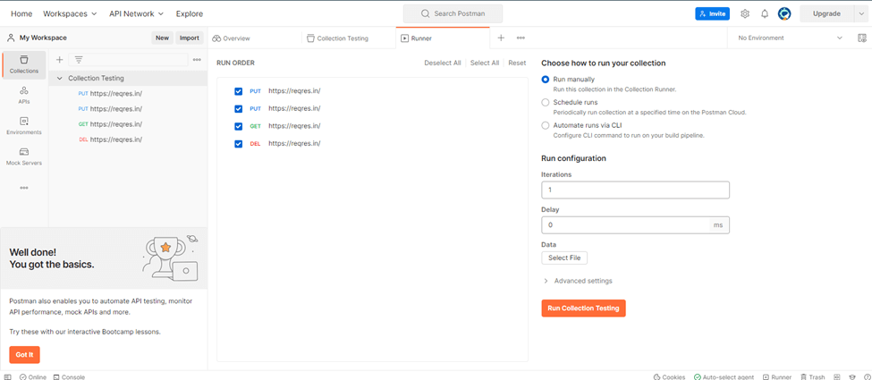 Postman Interface