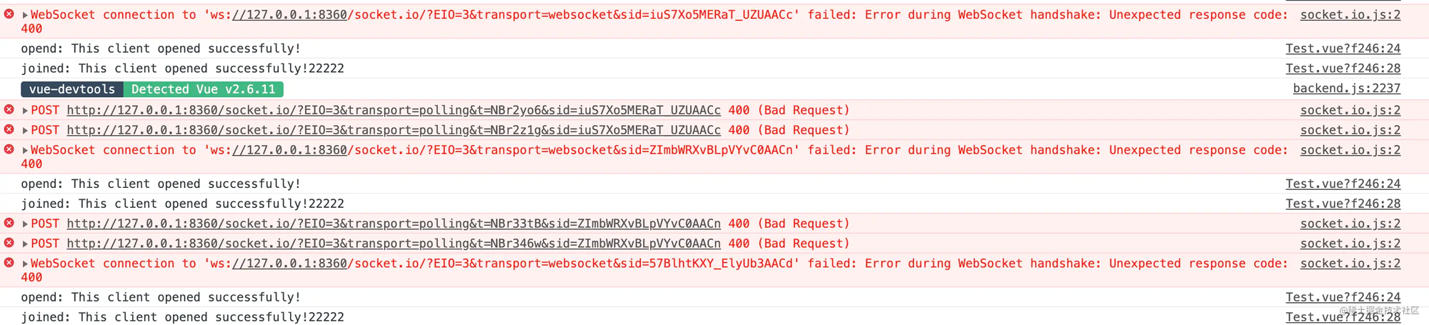 WebSocket接続失敗問題 