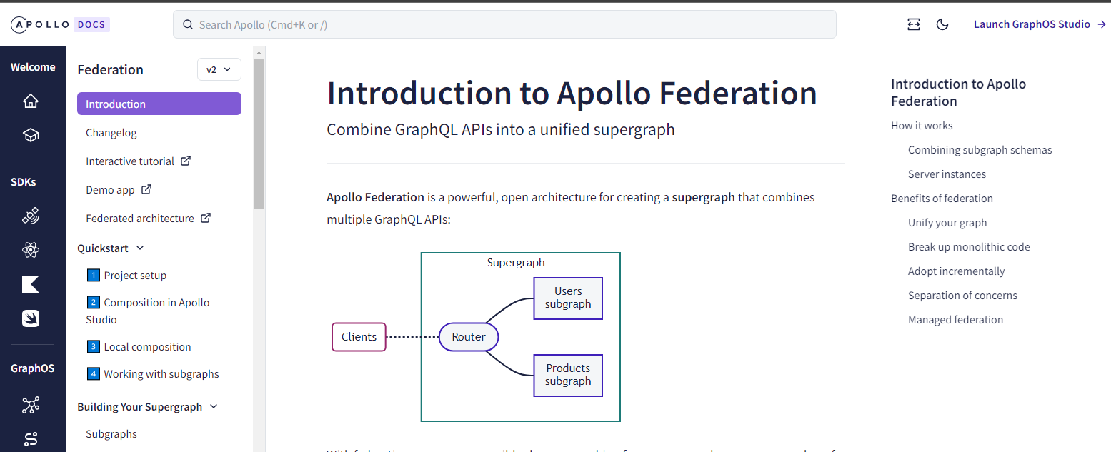 Apollo GraphQL Federation