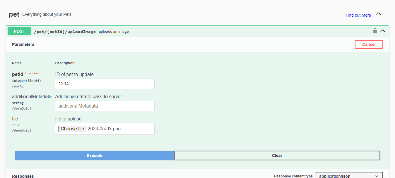 Pet parameters