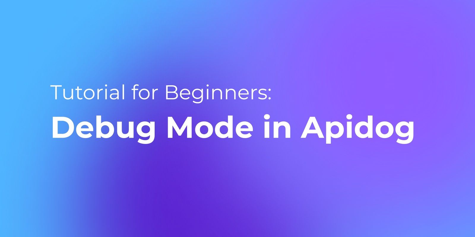 Debug Mode in Apidog