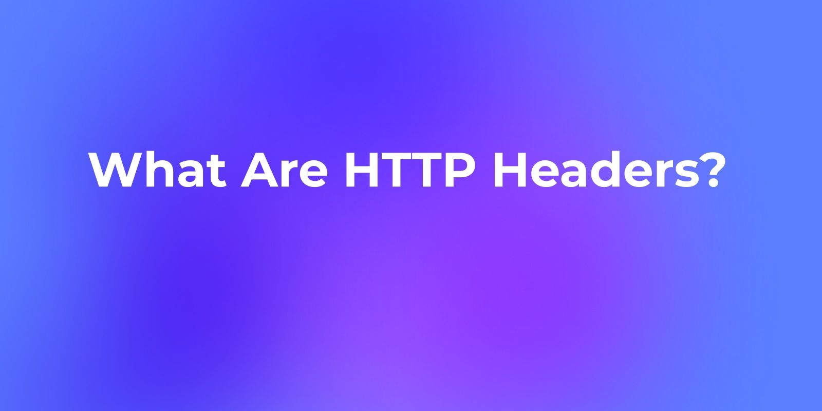 What Are HTTP Headers? 