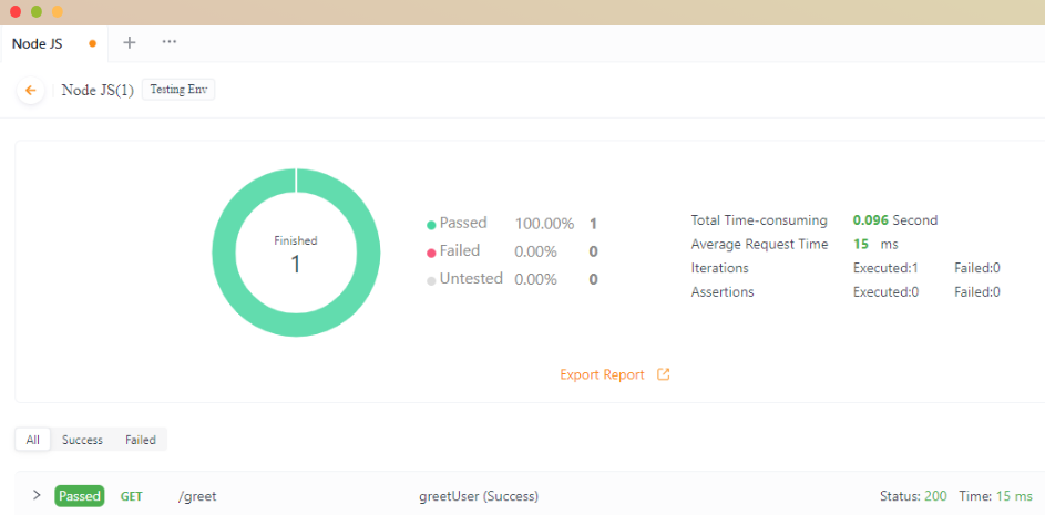 Node JS reports