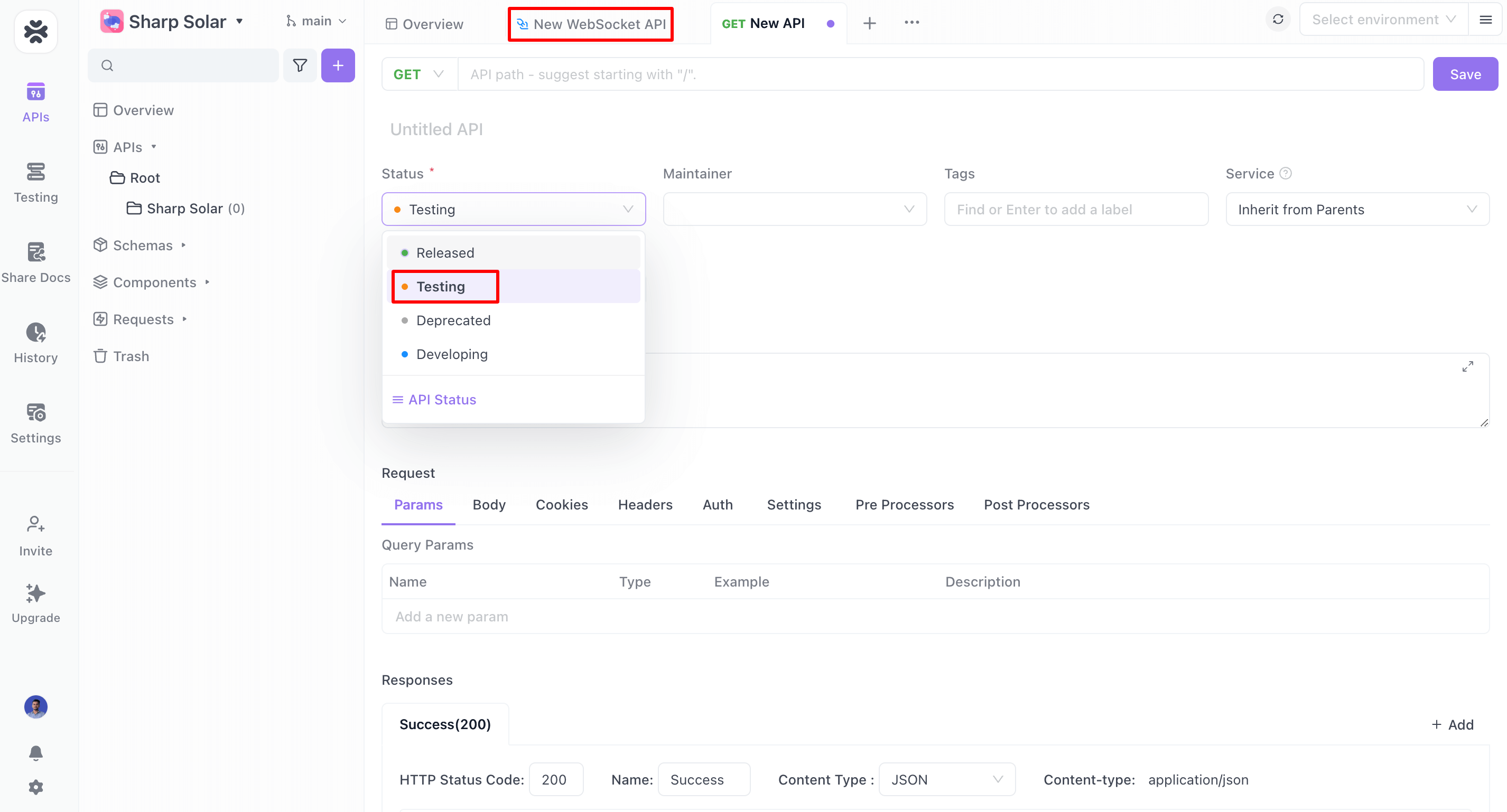 Apidog in WebSocket API Testing