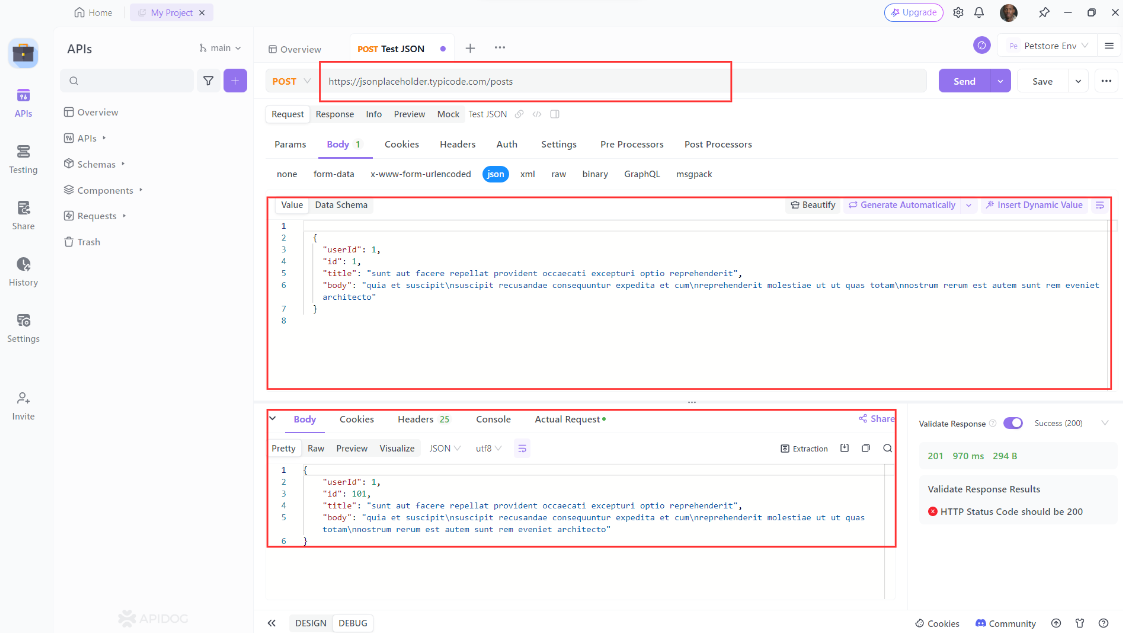 POST JSON 데이터를 가져오는 방법