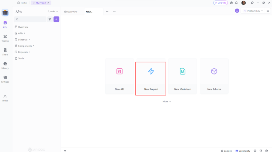 Apidog's New Request