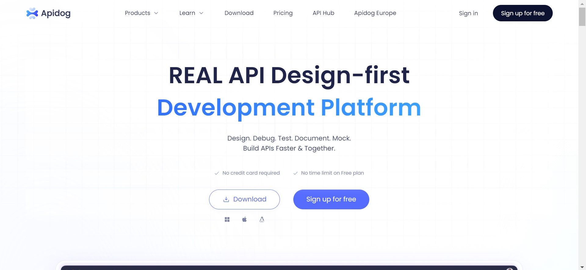 apidog api design first development platform