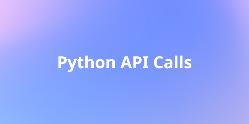 python api calls