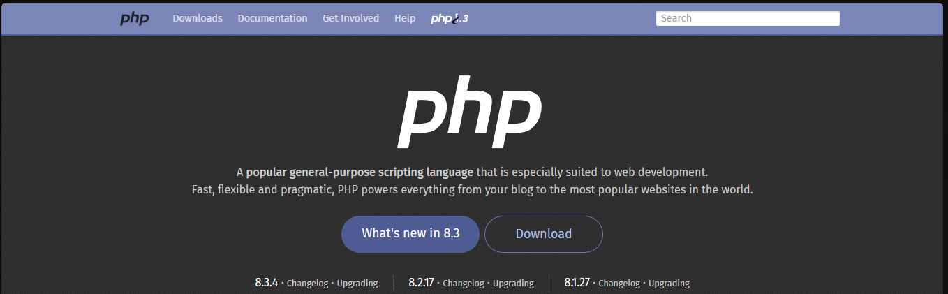 Php official webiste