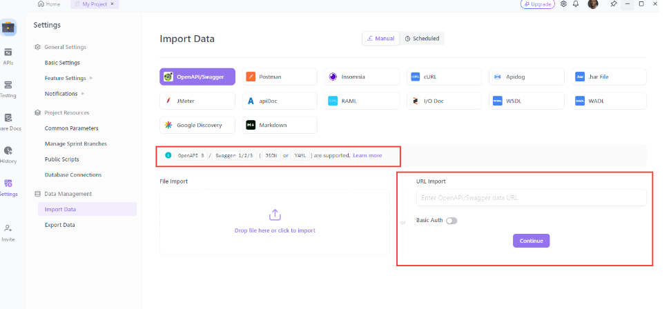 Import Yaml from URL