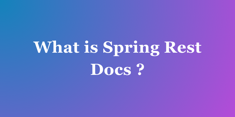 What is Spring Rest Docs ?