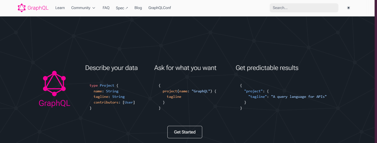 GraphQL official website