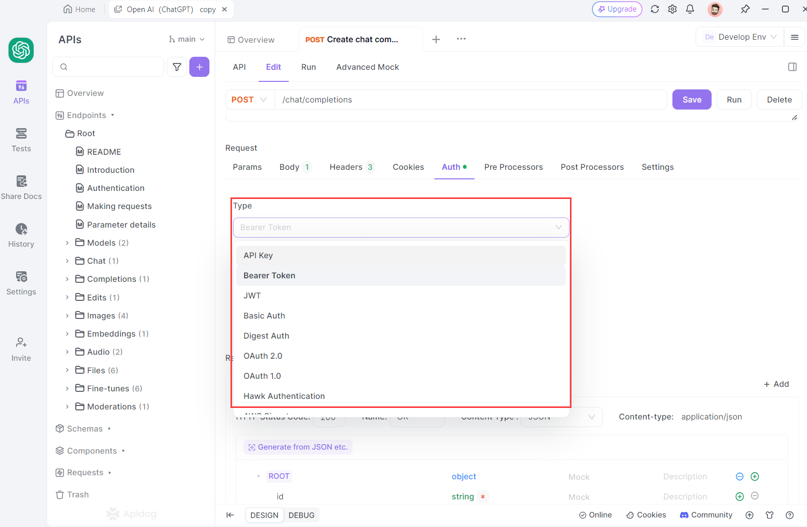 auth methods for APIs