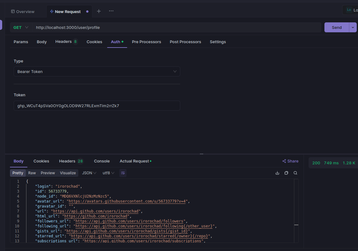 Resultados dos Endpoints de Busca de Repositórios