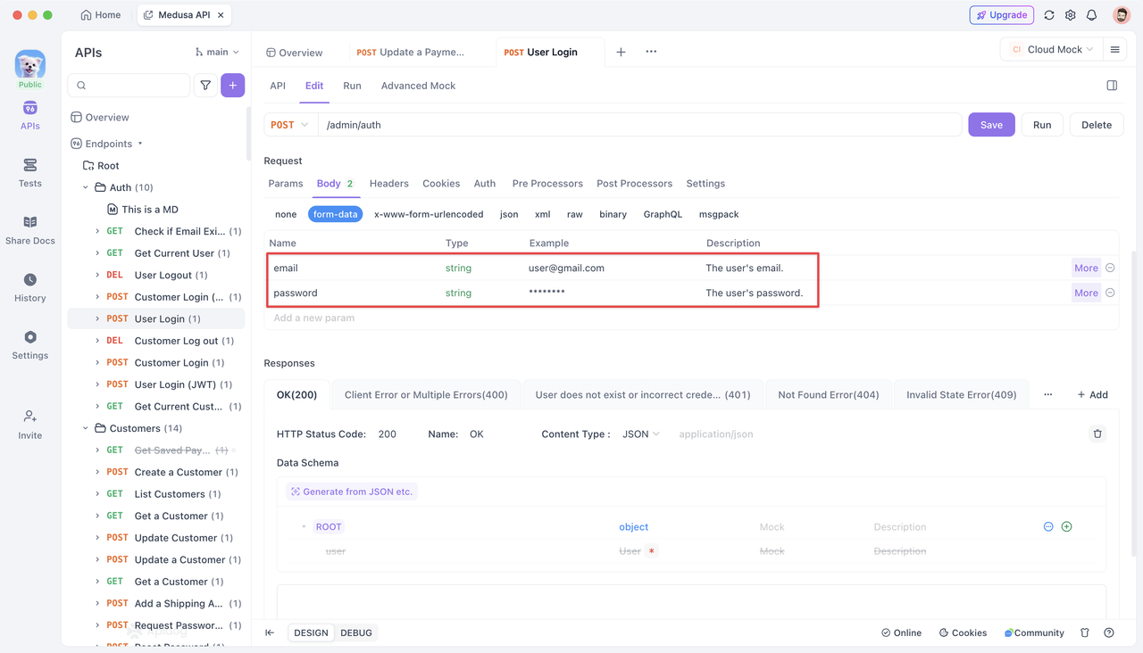 Form data