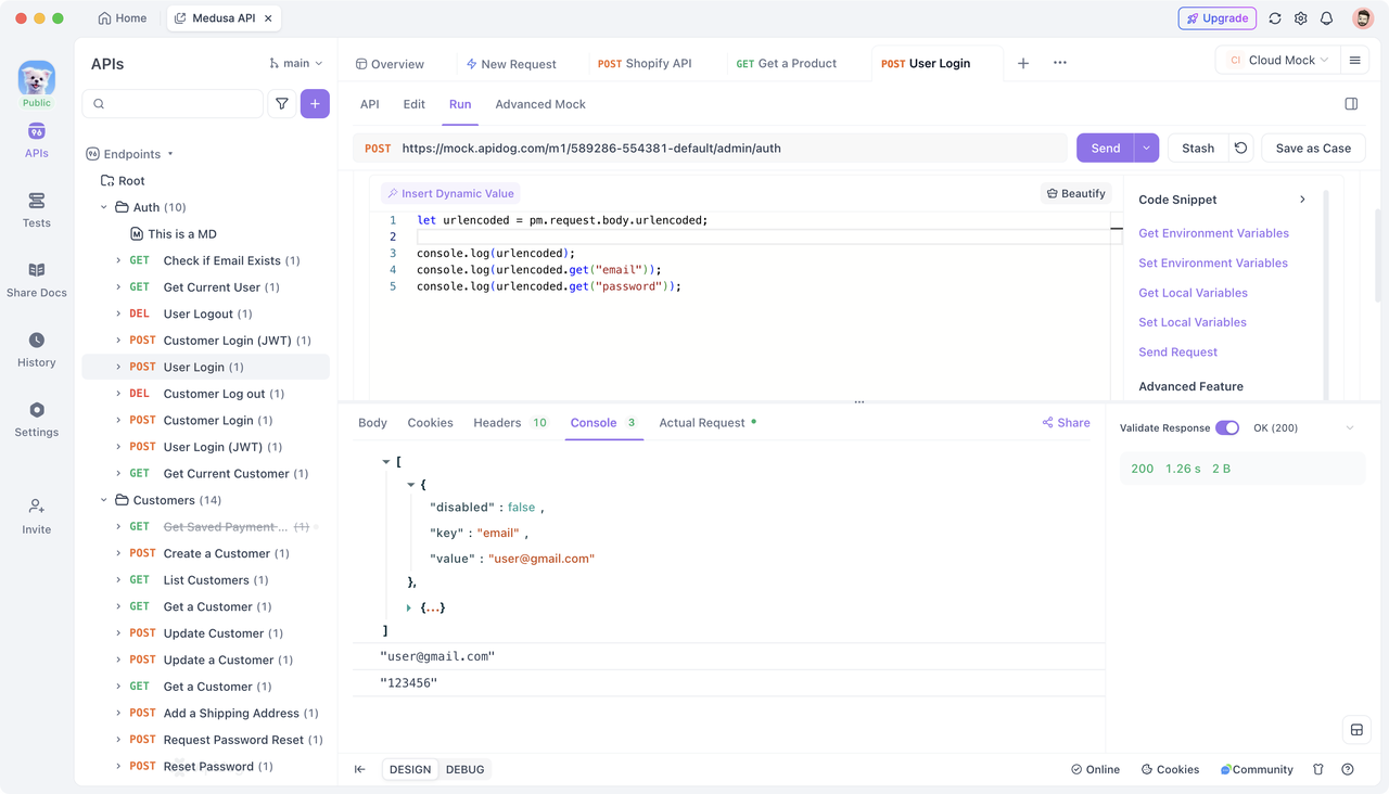 For x-www-form-urlencoded format