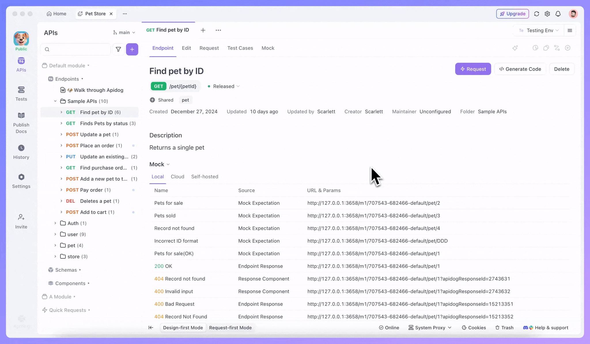 API documentation completeness