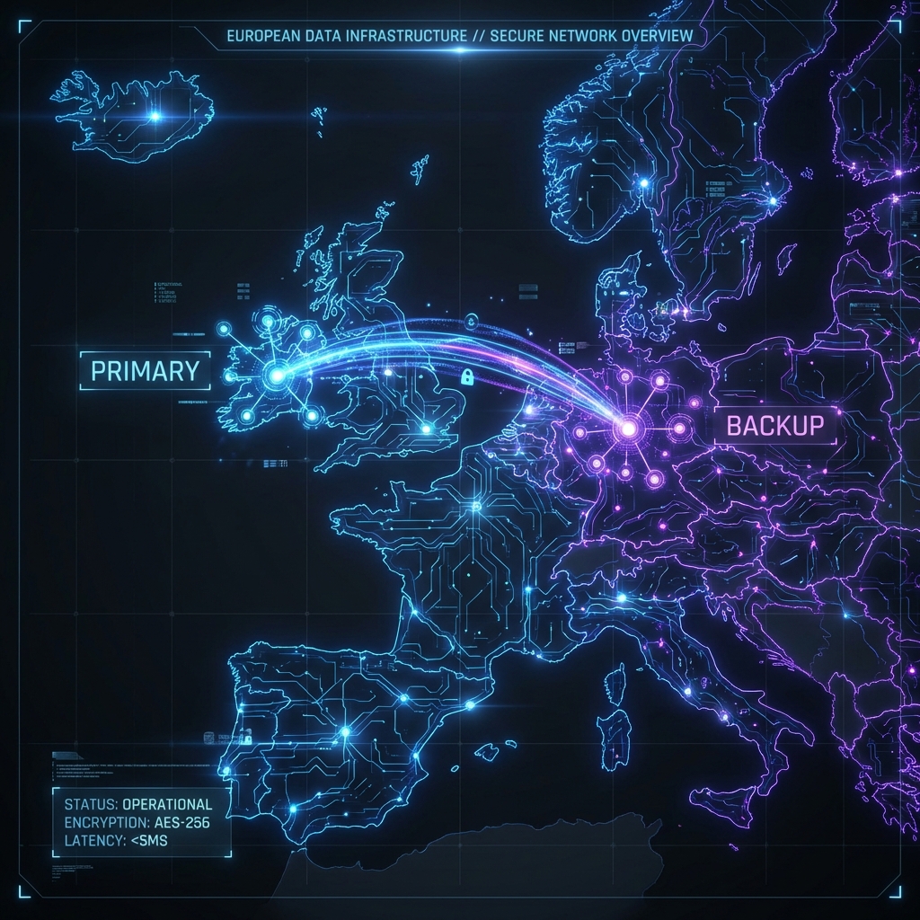 European Data Residency Map
