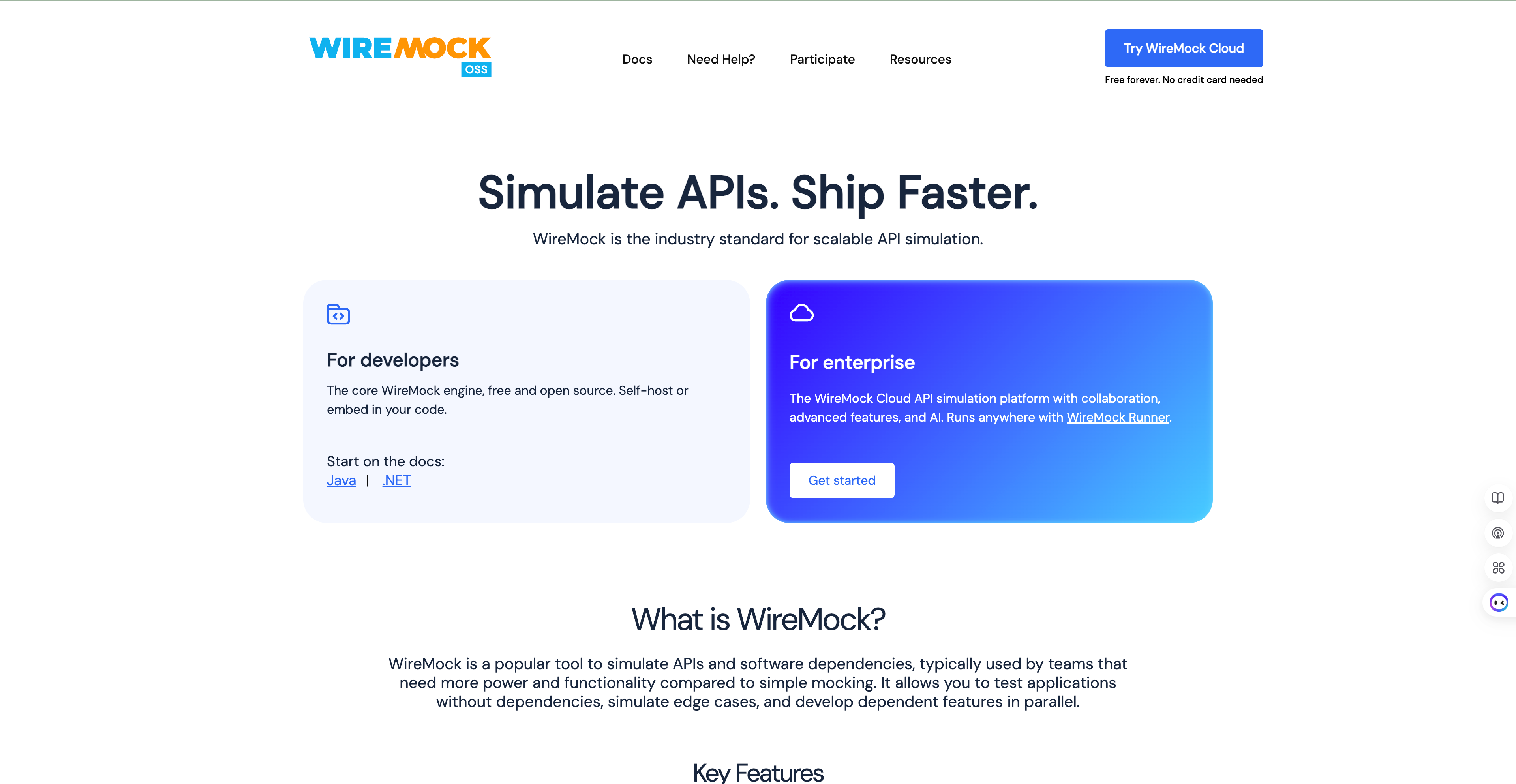 WireMock open-source mock interface